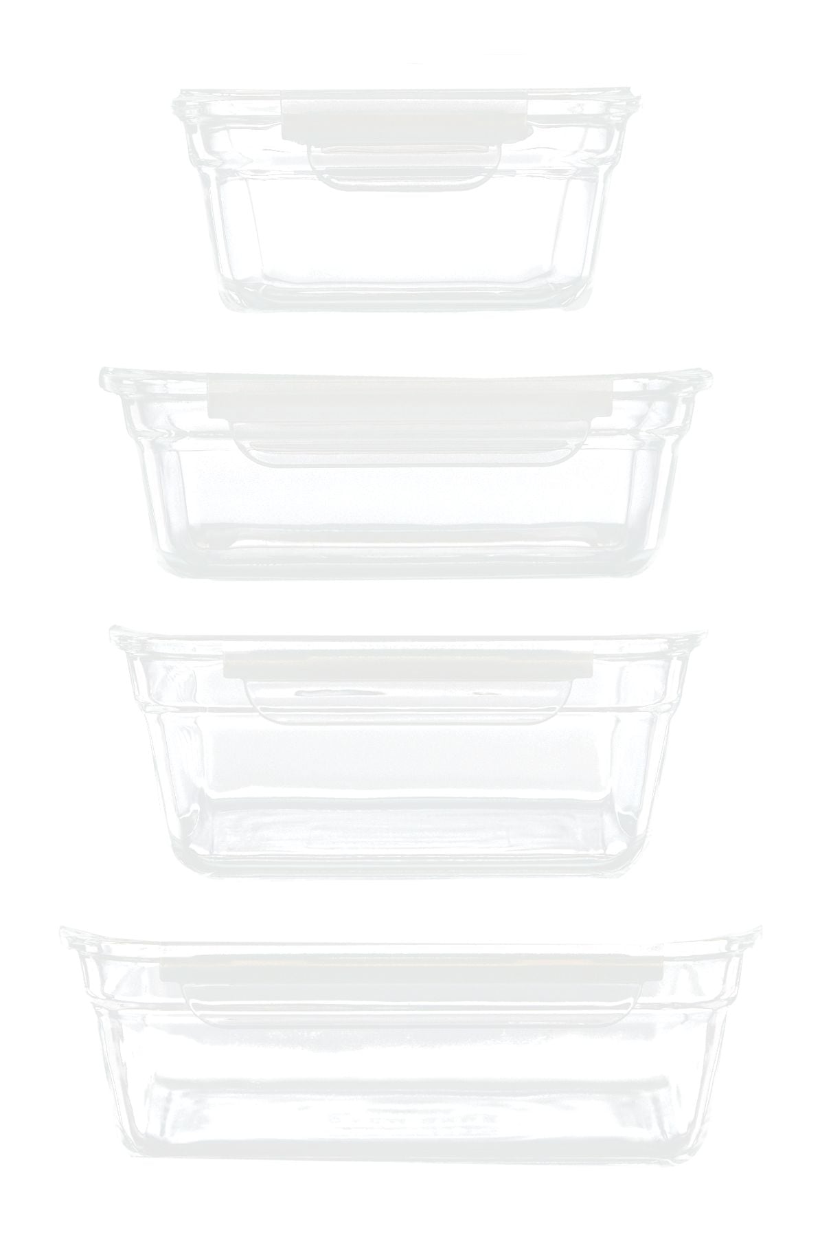 Glasslock Glass Food Storage Container Set with Leakproof Lids